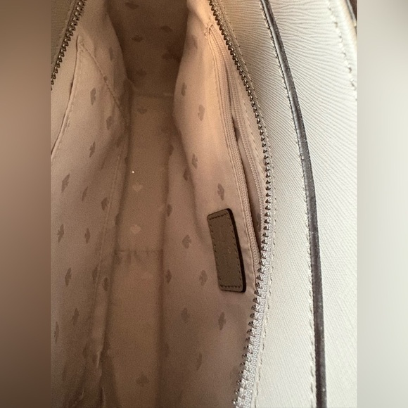 Kate Spade Madison Textured Patent Grey Satchel Bag - Picture 4 of 6